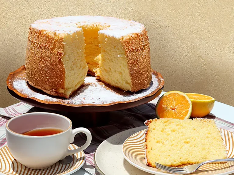Chiffon Cake de laranja